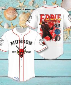 Eddie Munson 1965 Hellfire Guitar Jersey Baseball Shirt Style Gift Shirt