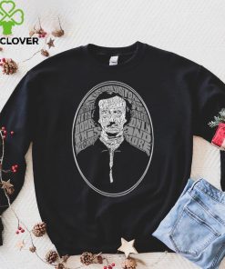 Edgar Allan Poe and some of the text from The Raven art shirt