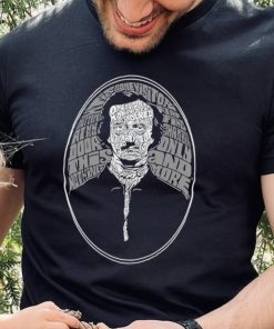 Edgar Allan Poe and some of the text from The Raven art shirt