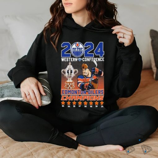 Edmonton Oilers Hockey 2024 Western Conference Champs Fan T Shirt