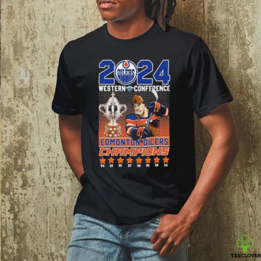 Edmonton Oilers Hockey 2024 Western Conference Champs Fan T Shirt