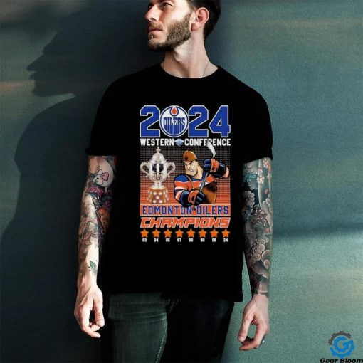 Edmonton Oilers Hockey 2024 Western Conference Champs Fan T Shirt