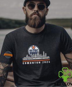 Edmonton Oilers Hockey Team Skyline 2024 Stanley Cup Edmonton 2024 Logo Shirt