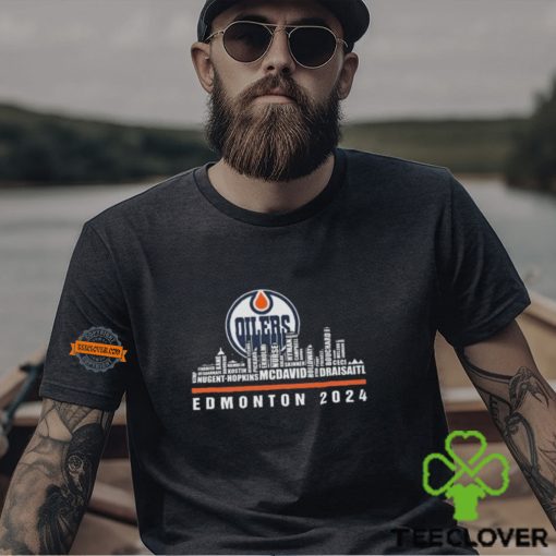 Edmonton Oilers Hockey Team Skyline 2024 Stanley Cup Edmonton 2024 Logo Shirt