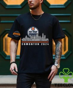 Edmonton Oilers Hockey Team Skyline 2024 Stanley Cup Edmonton 2024 Logo Shirt