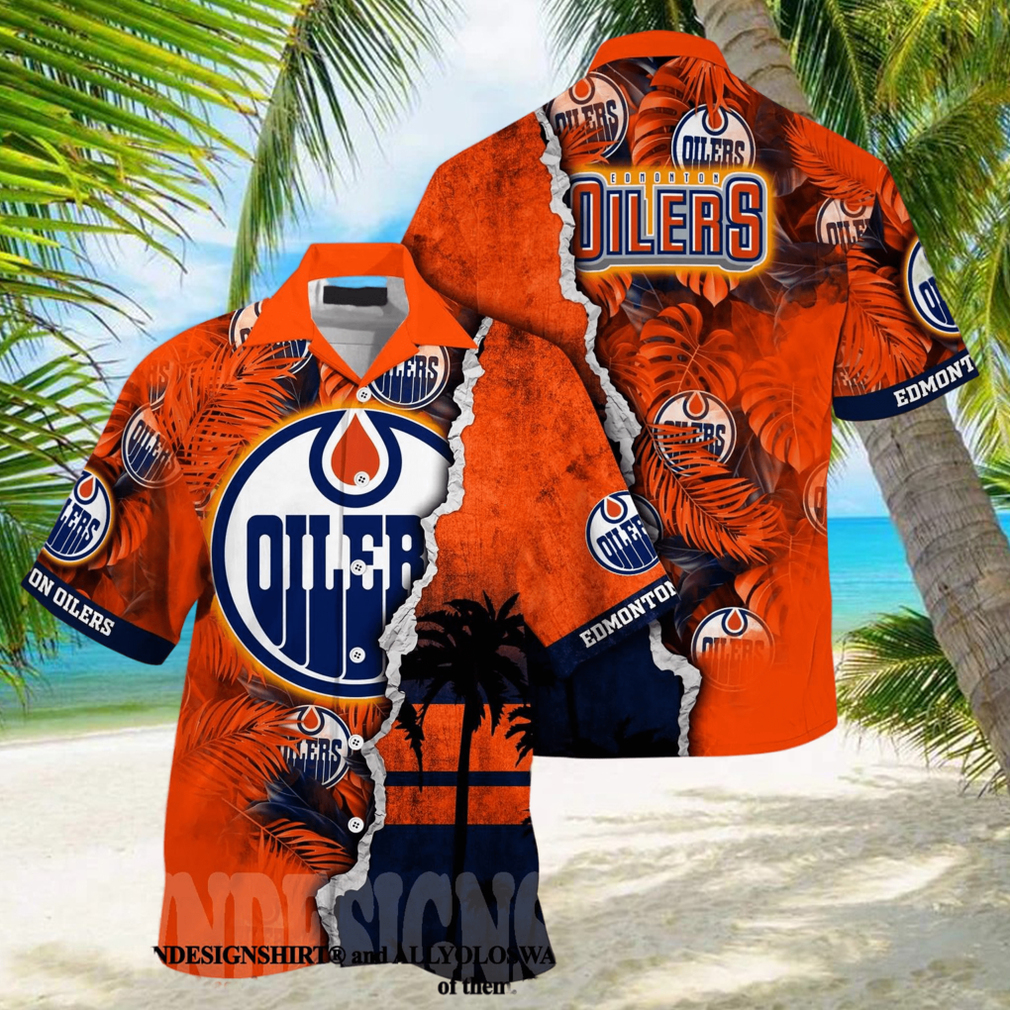 Edmonton Oilers NHL Flower Classic Hawaiian Shirt Edmonton Oilers NHL Flower Classic Hawaiian Shirt