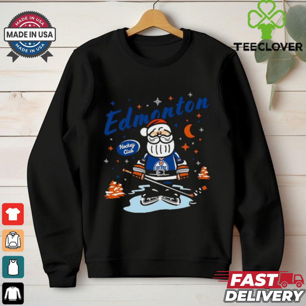 Edmonton Oilers Santa Claus Christmas 2024 shirt Edmonton Oilers Santa Claus Christmas 2024 shirt