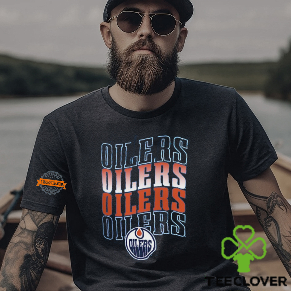 Edmonton Oilers Starter Four Team Name Logo Shirt Edmonton Oilers Starter Four Team Name Logo Shirt
