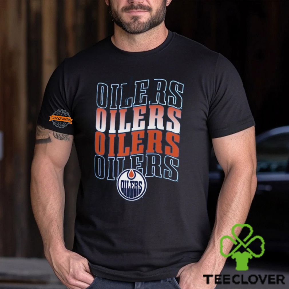Edmonton Oilers Starter Four Team Name Logo Shirt Edmonton Oilers Starter Four Team Name Logo Shirt