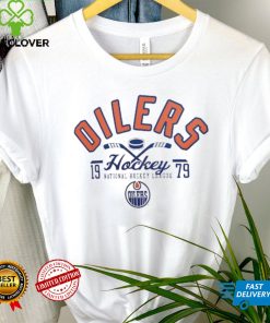 Edmonton Oilers Starter White Puck T Shirt 3 Edmonton Oilers Starter White Puck T Shirt