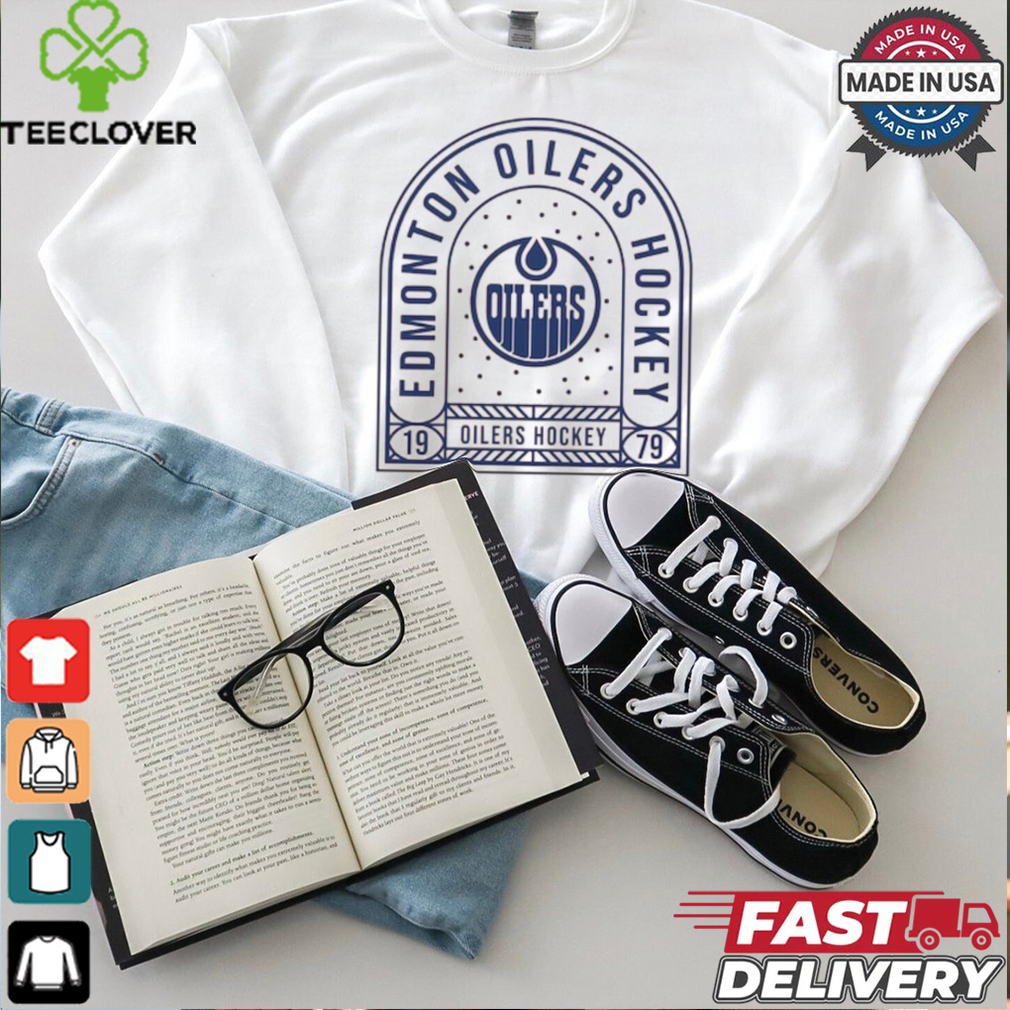 Edmonton Oilers Uphill Stained Glass T Shirt Edmonton Oilers Uphill Stained Glass T Shirt