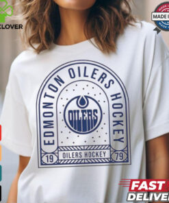 Edmonton Oilers Uphill Stained Glass T Shirt