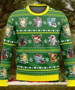Eevee Meryy Christmas Pokemon Ugly Christmas Sweater