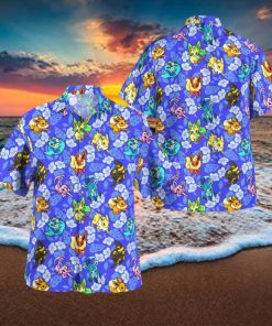 Eevee Tropical Beach Hawaiian Shirt And Short Combo Gift For Fans