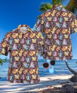 Eeveelutions Seamless Pattern Tropical Hawaiian Shirt For Men And Women