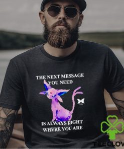 Eeveelutions the next message you need is always right where you are hoodie, sweater, longsleeve, shirt v-neck, t-shirt