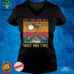 Eff You See Kay Why Oh You Retro Horse Yoga Mens Womens T Shirt