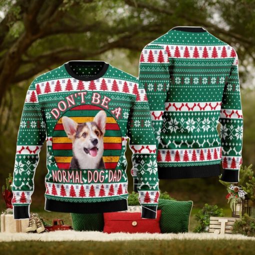 Welsh Corgi Dog Dad Ugly Christmas Sweater Christmas Noel Gift