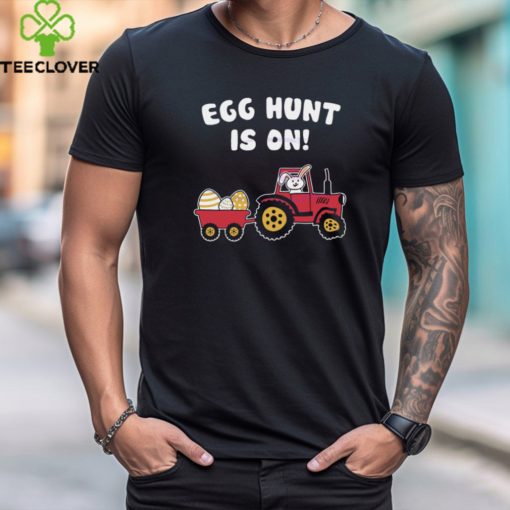 Egg Hunt Is On Easter Bunny Riding Tractor hoodie, sweater, longsleeve, shirt v-neck, t-shirt