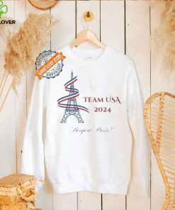 Eiffel Tower Olympics Team USA 2024 Bonjour Paris shirt
