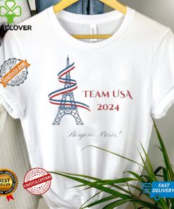 Eiffel Tower Olympics Team USA 2024 Bonjour Paris shirt