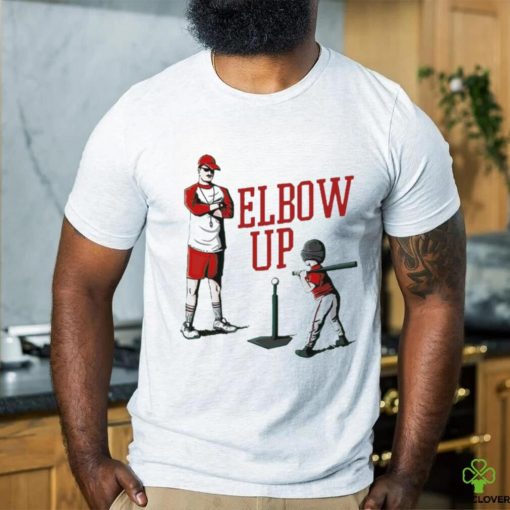 Elbow up baseball shirt