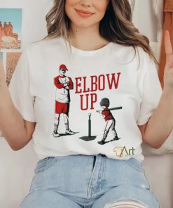 Elbow up baseball shirt