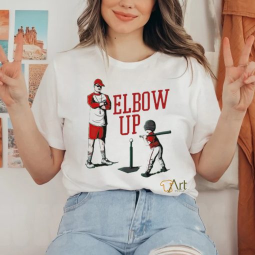 Elbow up baseball shirt