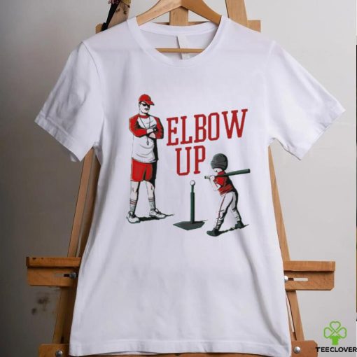 Elbow up baseball shirt