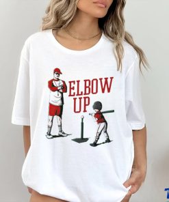 Elbow up baseball shirt
