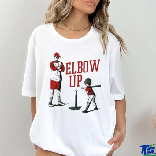 Elbow up baseball shirt