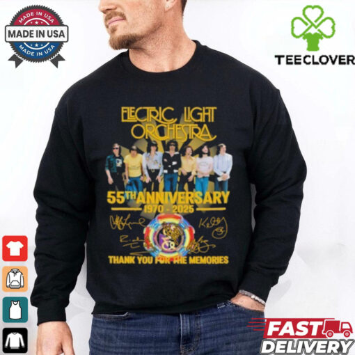 Electric Light Orchestra 55th Anniversary 1970 2025 Thank You For The Memories Signature Shirt