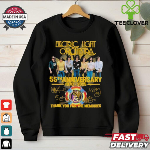 Electric Light Orchestra 55th Anniversary 1970 2025 Thank You For The Memories Signature Shirt