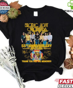 Electric Light Orchestra 55th Anniversary 1970 2025 Thank You For The Memories Signature Shirt