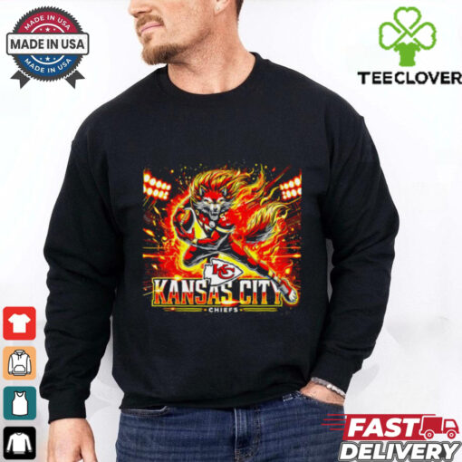Electrifying Kansas City Chiefs Transparent mascot 2025 shirt
