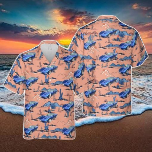 Electron Blue 2002 Chevrolet Corvette Hawaiian Shirt Summer Holiday Gift