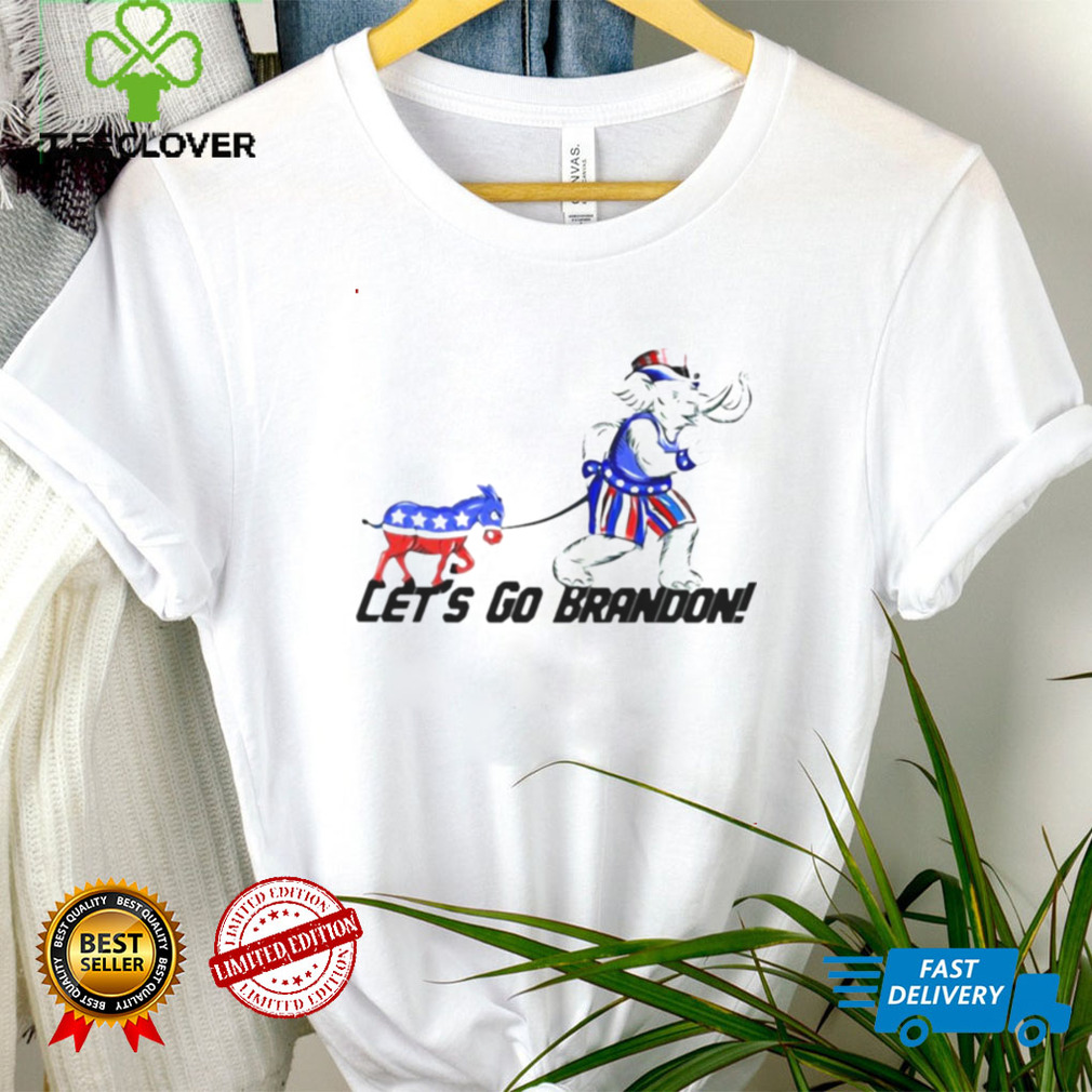 Elephant Democratic Party Lets Go Brandon Shirt tee