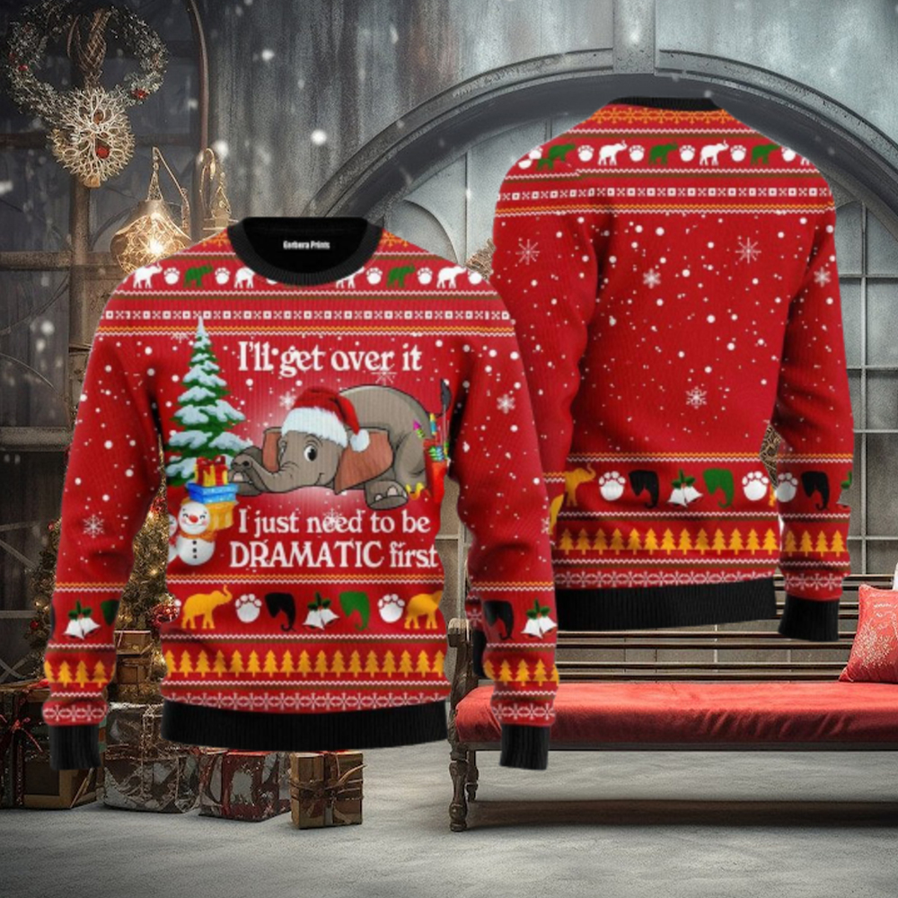 Elephant I ‘ll Get Over It Ugly Christmas Sweater For Men And Women Elephant I ‘ll Get Over It Ugly Christmas Sweater For Men And Women