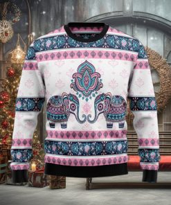 Elephant Mandala Ugly Sweater For Christmas