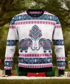 Elephant Mandala Ugly Sweater For Christmas