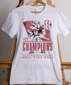 Elephant Mascot Alabama 2023 SEC Football Champion T Shirt