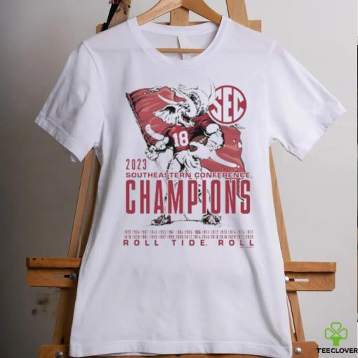 Elephant Mascot Alabama 2023 SEC Football Champion T Shirt