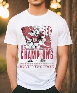 Elephant Mascot Alabama 2023 SEC Football Champion T Shirt