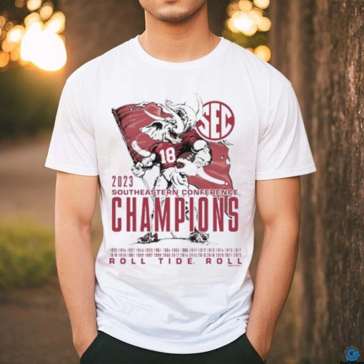 Elephant Mascot Alabama 2023 SEC Football Champion T Shirt