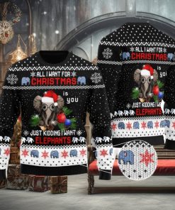 Elephant Ugly Christmas Sweater Xmas Gift Men And Women Christmas Sweater