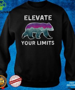 Elevate Your Limits Mountain Bear Hike Bike Trail outdoors T Shirt