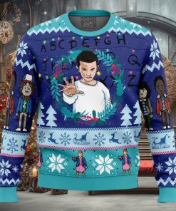 Eleven Stranger Things Ugly Christmas Sweater