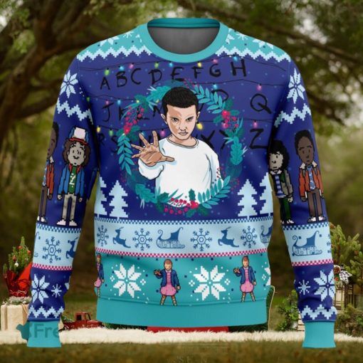 Eleven Stranger Things Ugly Christmas Sweaters 3D Super Hot