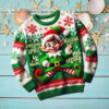 Black Cat Christmas Dancing Ugly Christmas Sweater