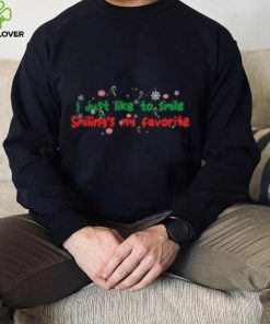 Elf I just like to smile smiling’s my favorite icons Christmas T Shirt